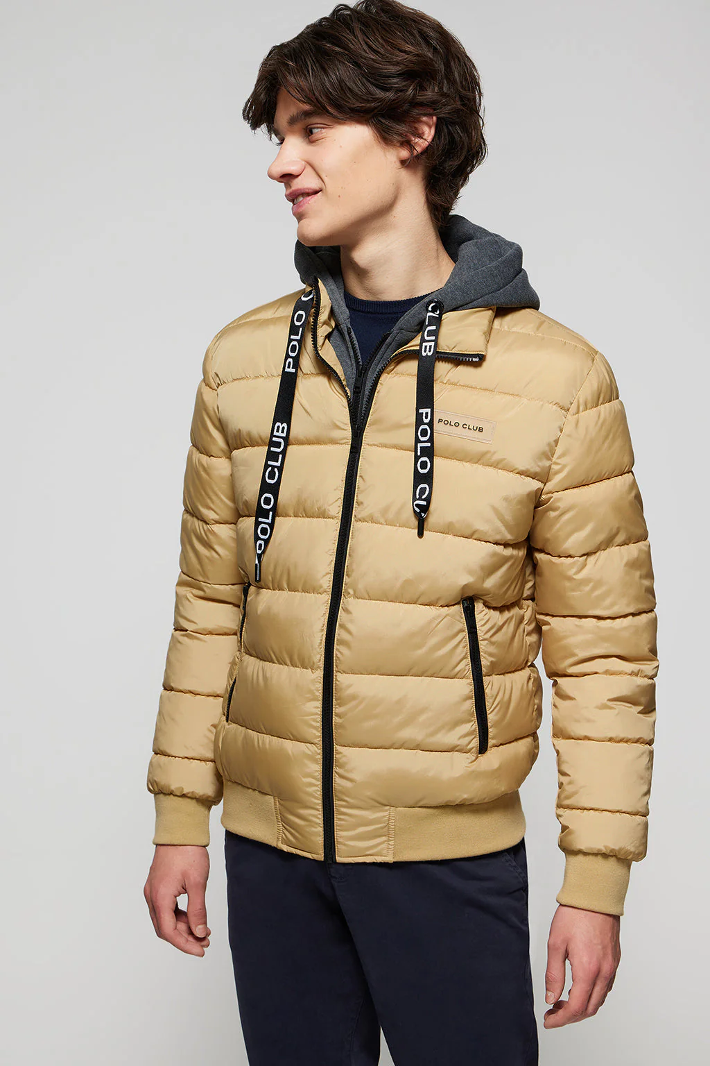 Chaqueta Dolomite acolchada color camel con parche Polo Club - Image 3