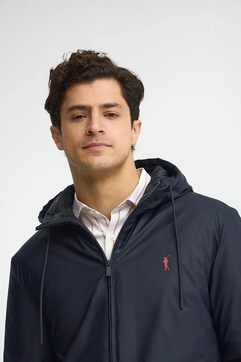 Chaqueta Dorsey azul marino con logo Rigby Go - Image 2