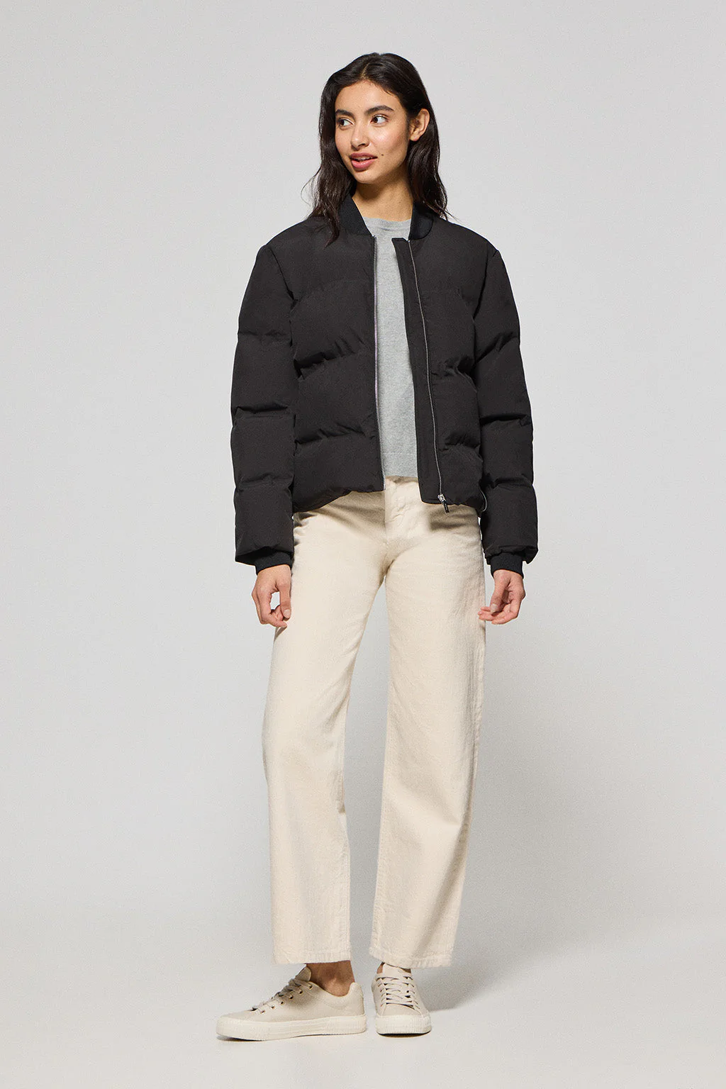 Bomber acolchada negra Dubái con detalle Polo Club - Image 3
