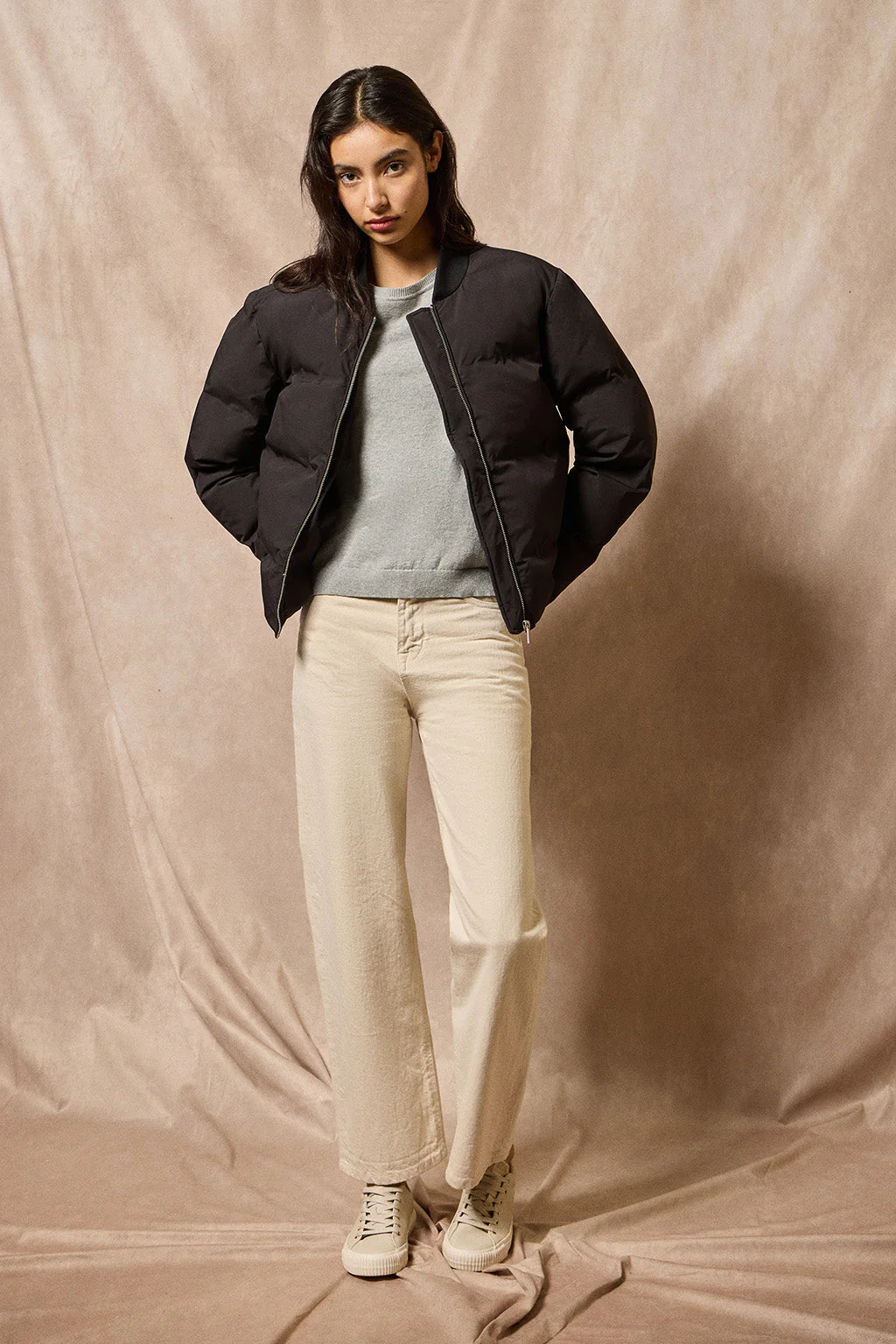 Bomber acolchada negra Dubái con detalle Polo Club - Image 5