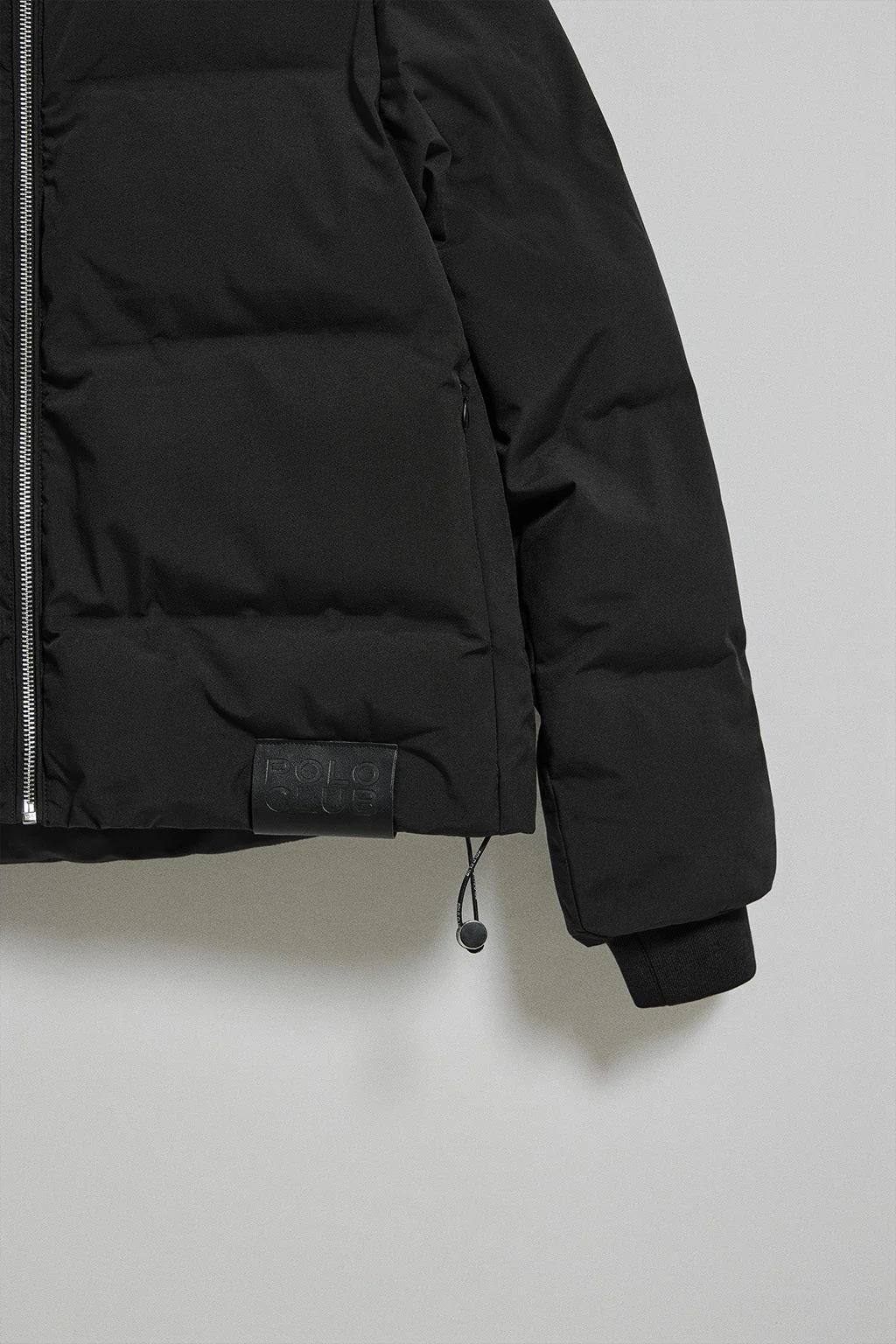 Bomber acolchada negra Dubái con detalle Polo Club - Image 9