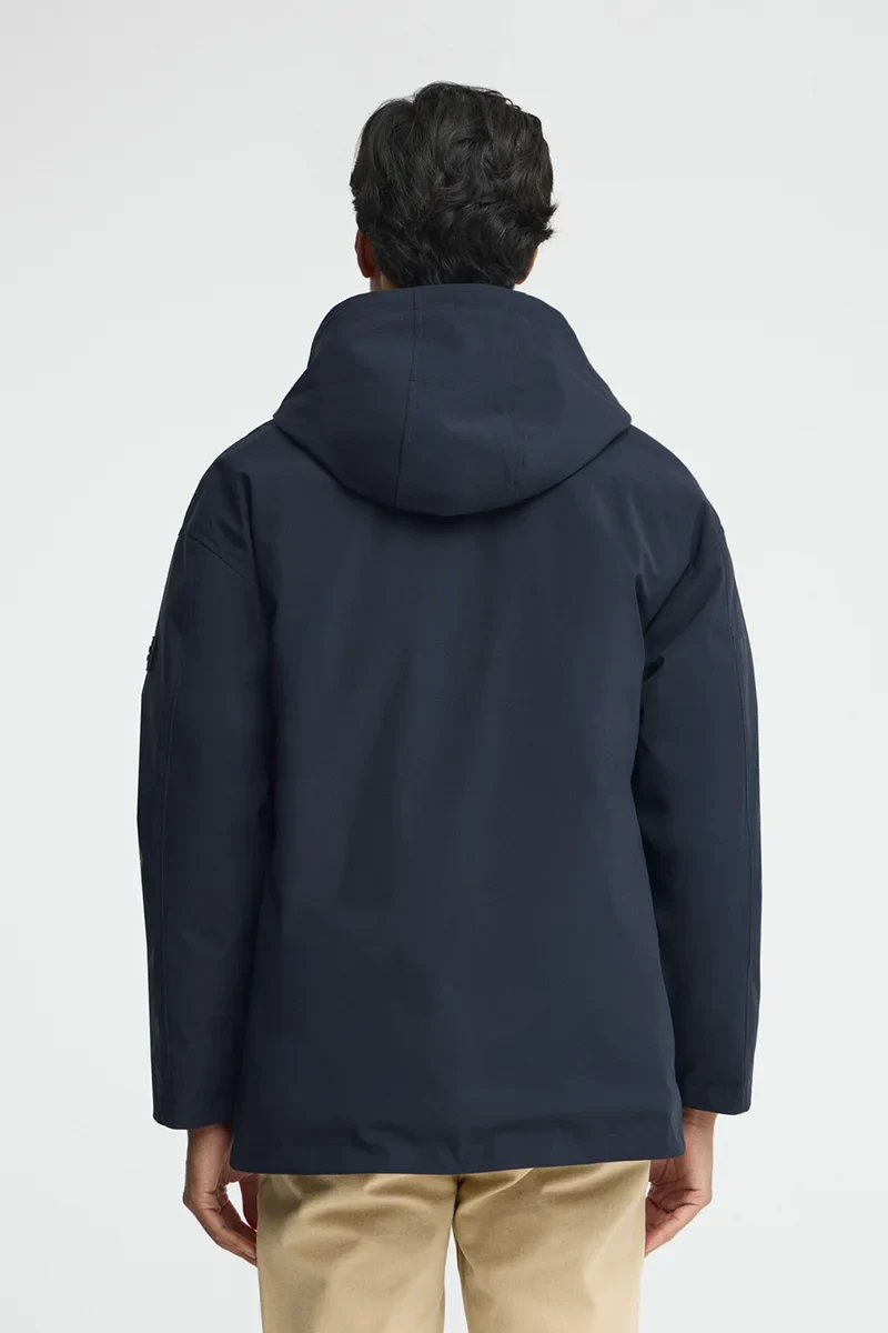 Chaqueta Ellington acolchada azul marino con logo engomado Polo Club - Image 5