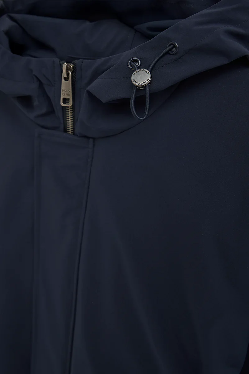 Chaqueta Ellington acolchada azul marino con logo engomado Polo Club - Image 7