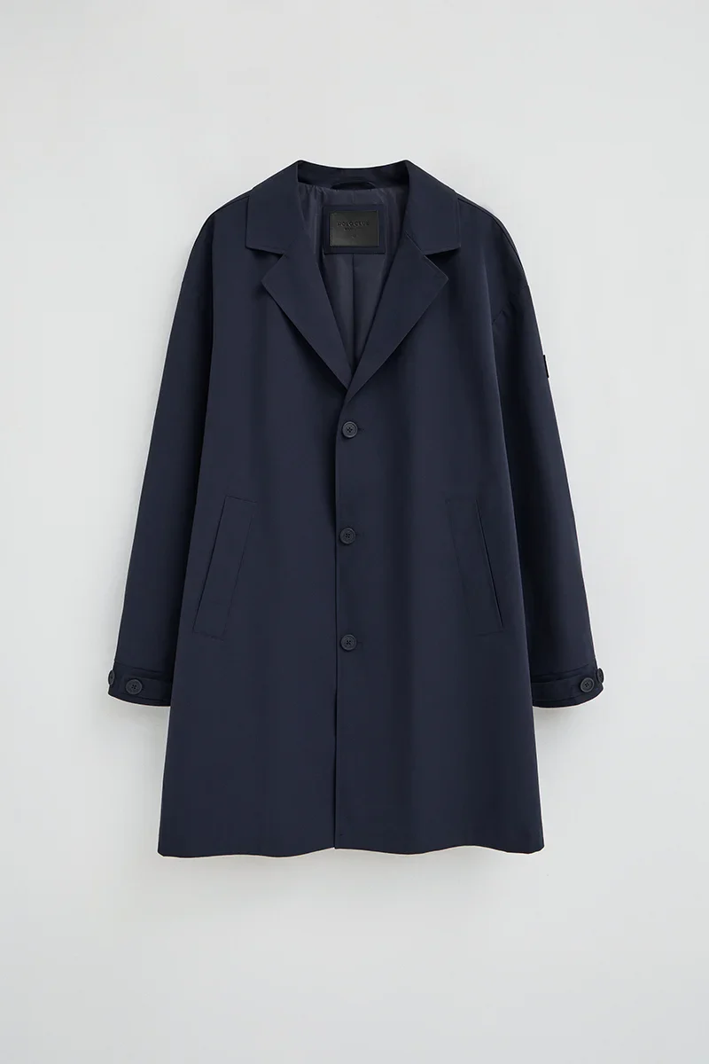 Gabardina Ellington azul marino con logo engomado Polo Club - Image 11