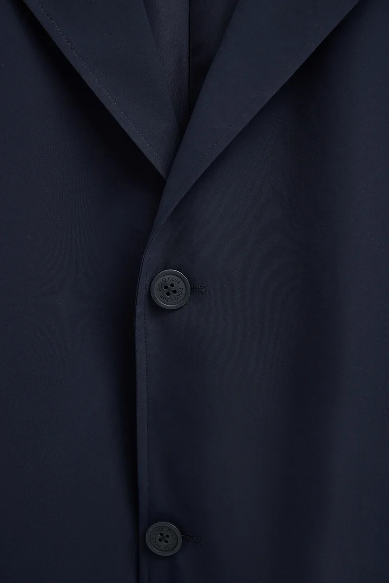 Gabardina Ellington azul marino con logo engomado Polo Club - Image 8