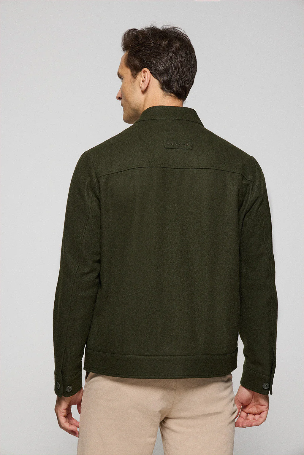 Chaqueta bomber Exeter caqui con detalles Polo Club - Image 5