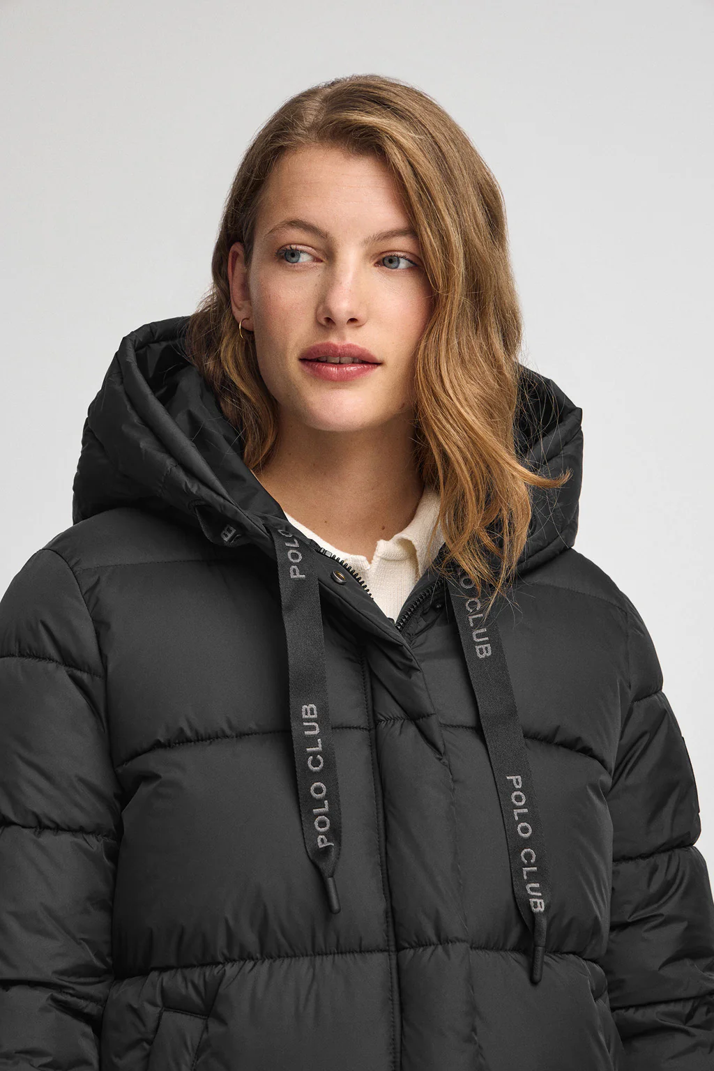 Chaqueta Gaia Reversible negra con logo Polo Club - Image 3
