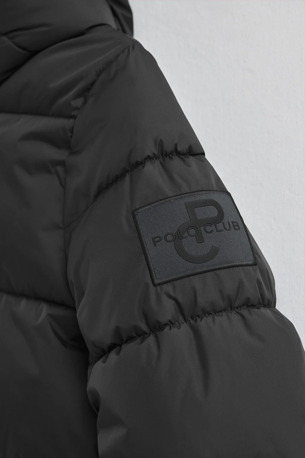 Chaqueta Gaia Reversible negra con logo Polo Club - Image 8