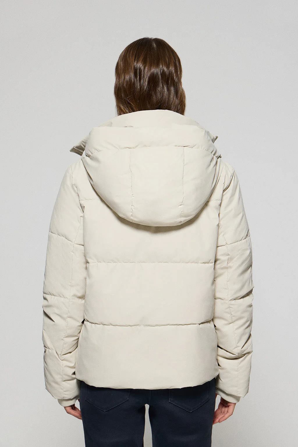 Chaqueta acolchada gris Glacier de capucha fija y detalles Polo Club - Image 8