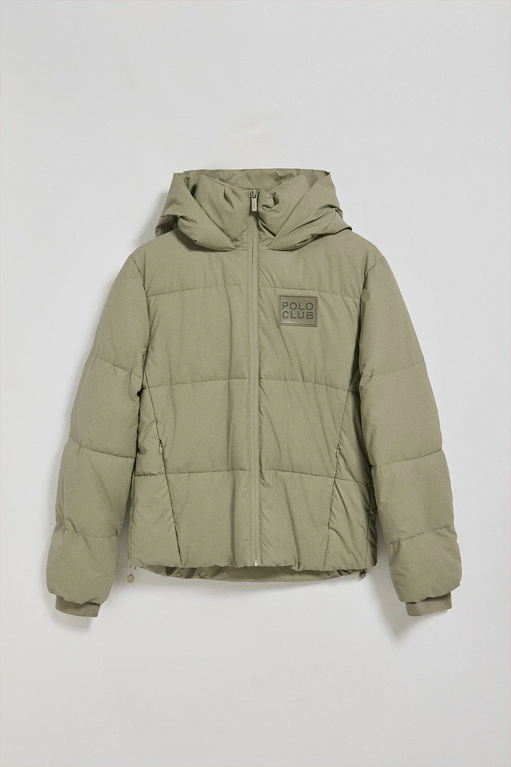Chaqueta acolchada verde Glacier de capucha fija y detalles Polo Club - Image 6