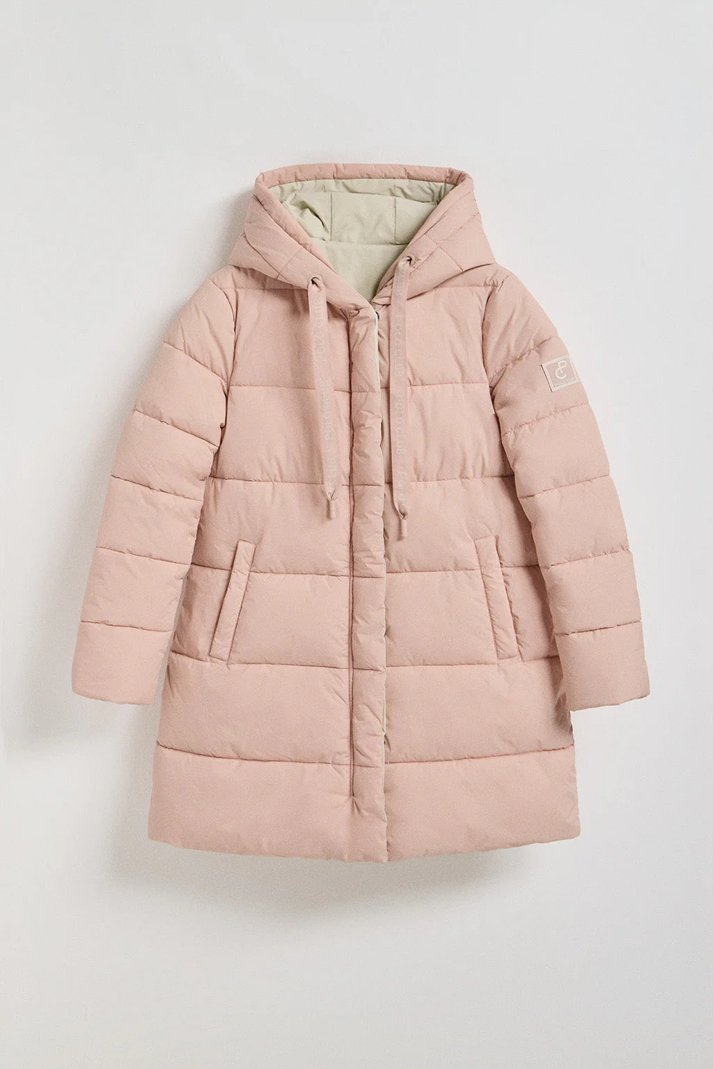 Abrigo Gracia rosa reversible con capucha fija y detalles Polo Club - Image 9