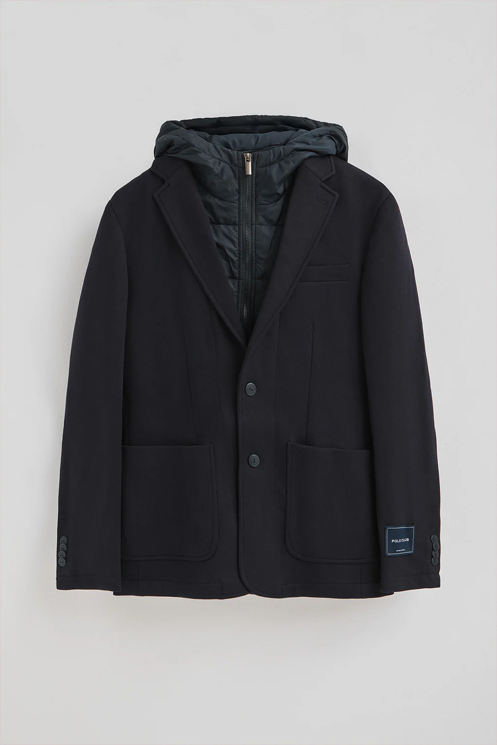 Americana Harby azul marino con logo Polo Club - Image 11