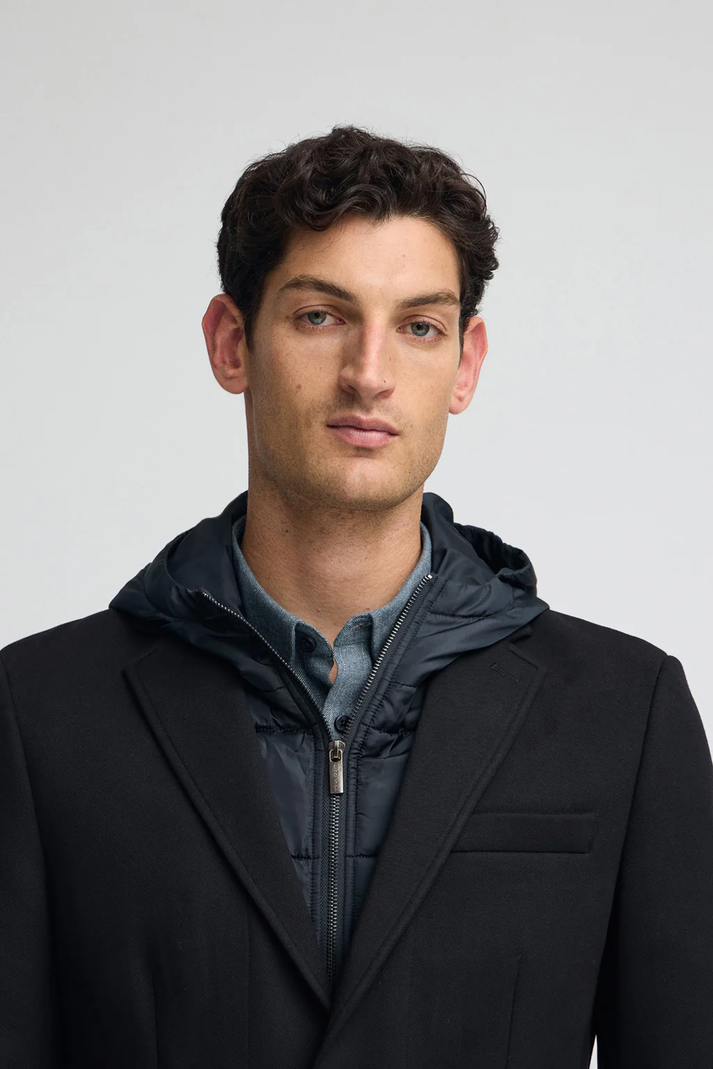 Americana Harby azul marino con logo Polo Club - Image 2
