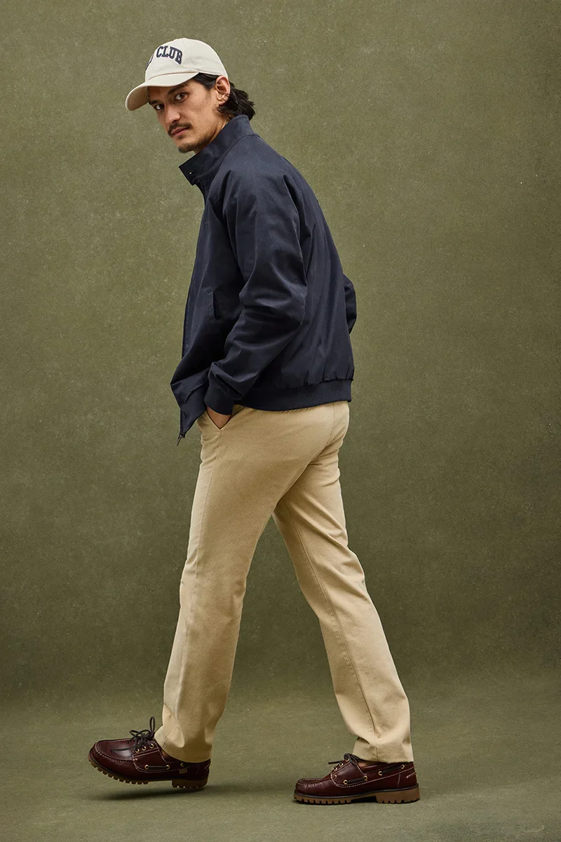 Chaqueta Harrington Bowery azul marino con bordado Polo Club - Image 4