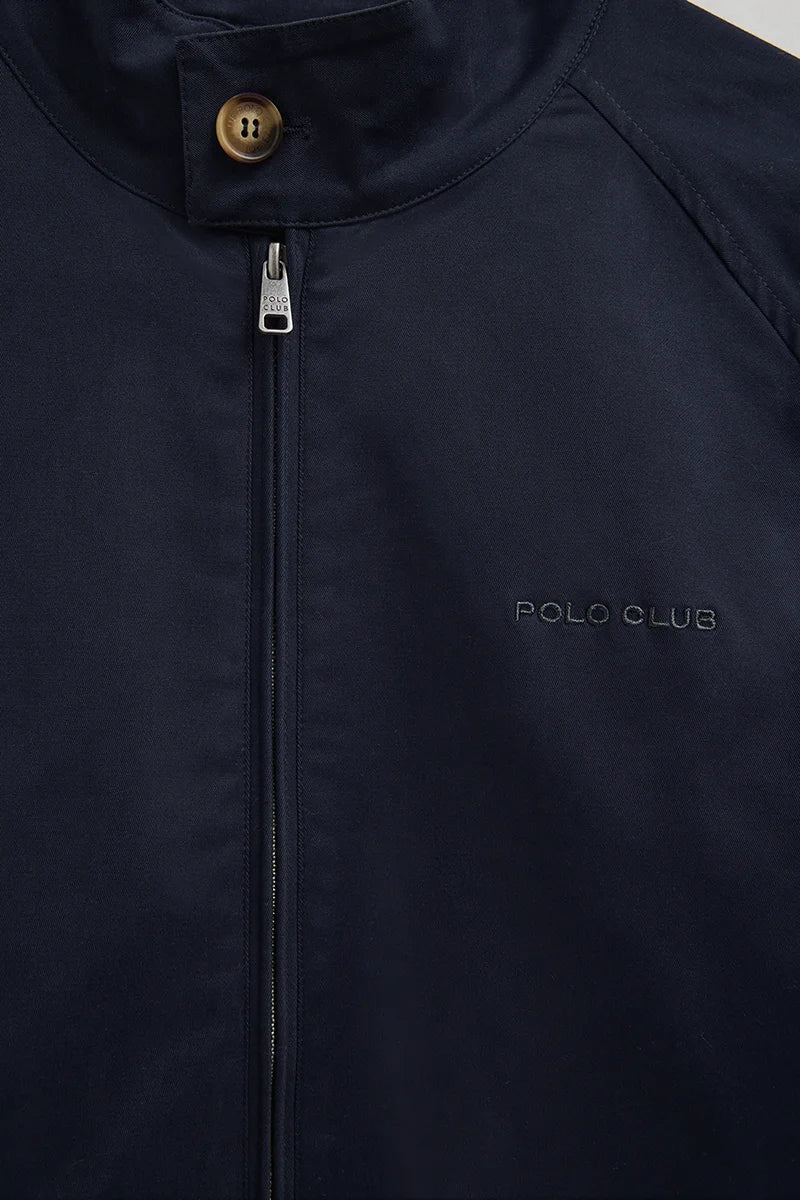 Chaqueta Harrington Bowery azul marino con bordado Polo Club - Image 7