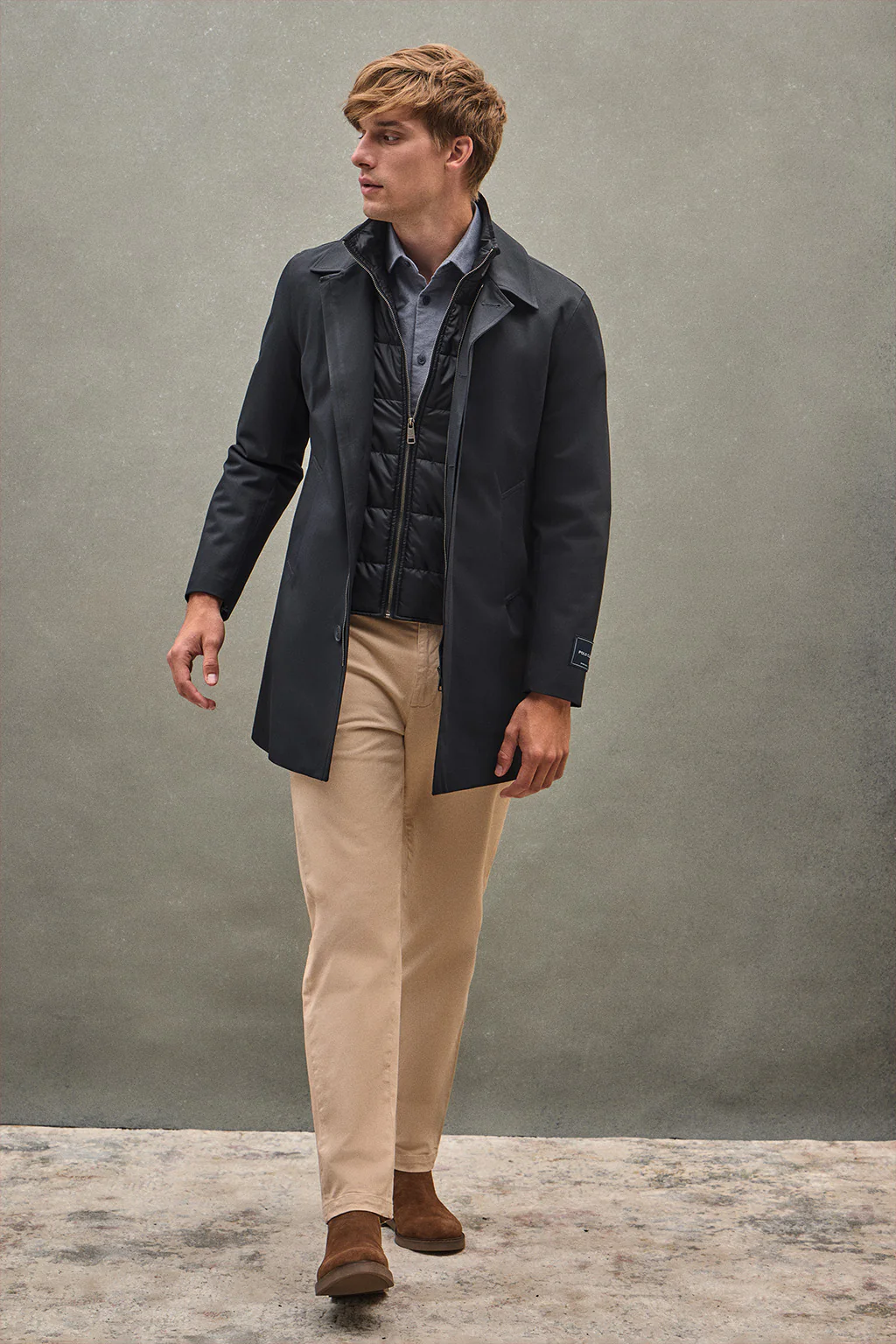 Chaqueta dos piezas Hunter azul marino con logo Polo Club