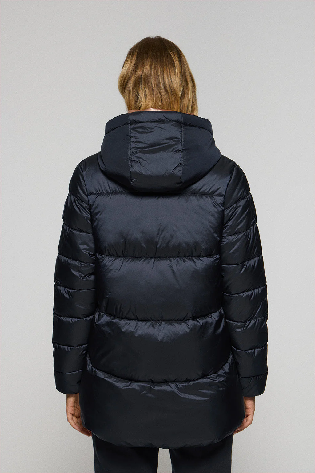 Chaqueta Ice acolchada azul marino de capucha fija y detalles Polo Club - Image 7