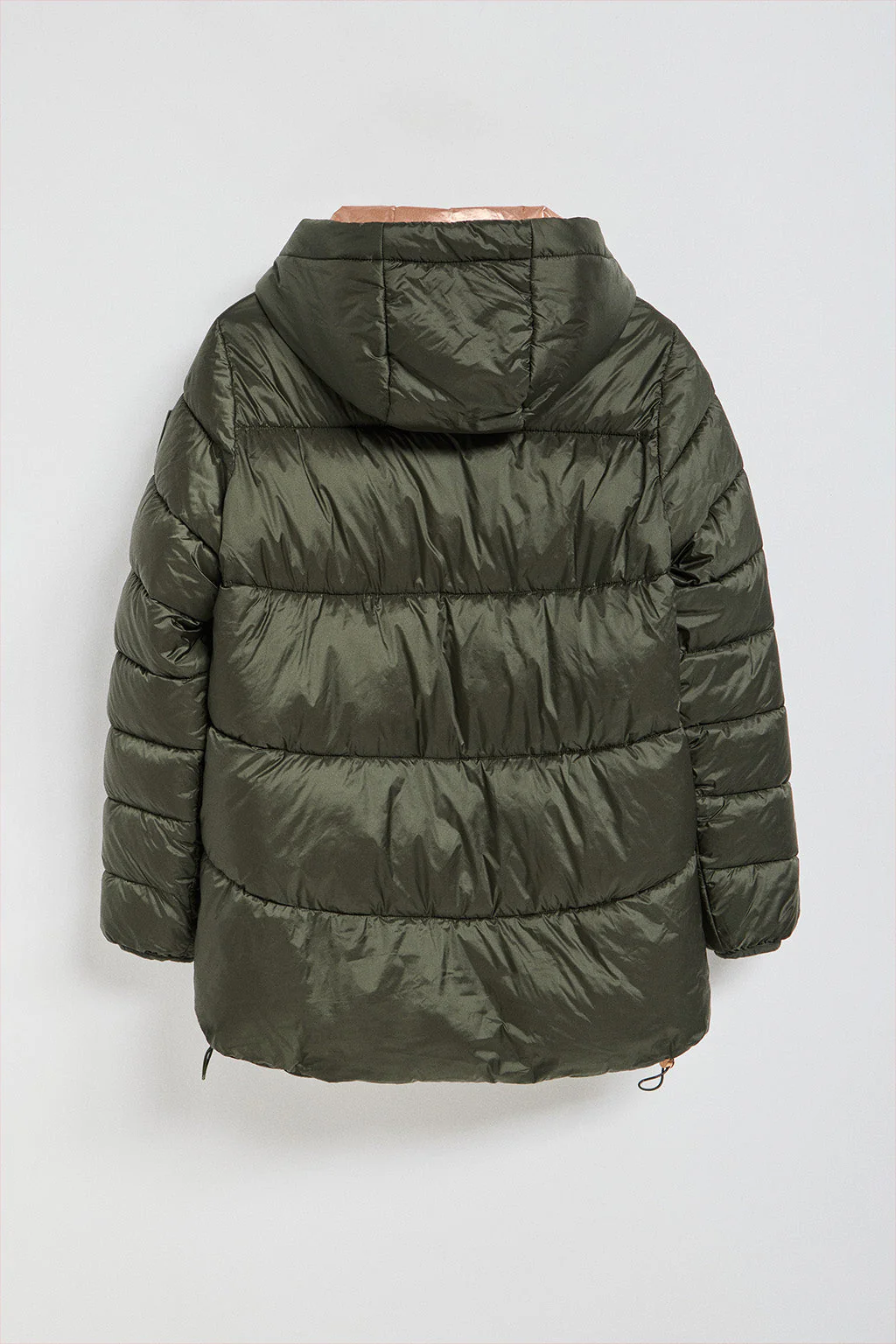 Chaqueta Ice acolchada verde de capucha fija y detalles Polo Club - Image 13
