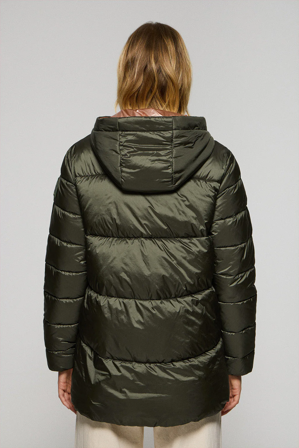 Chaqueta Ice acolchada verde de capucha fija y detalles Polo Club - Image 7