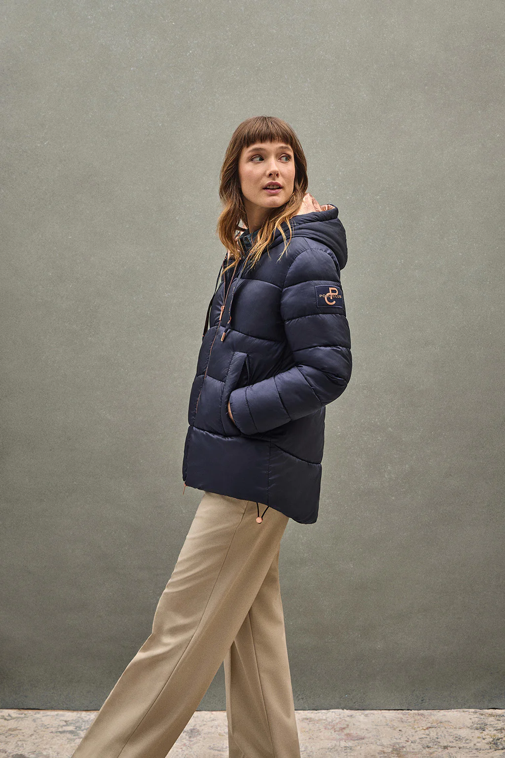 Chaqueta Ingrid azul marino con logo Polo Club - Image 5