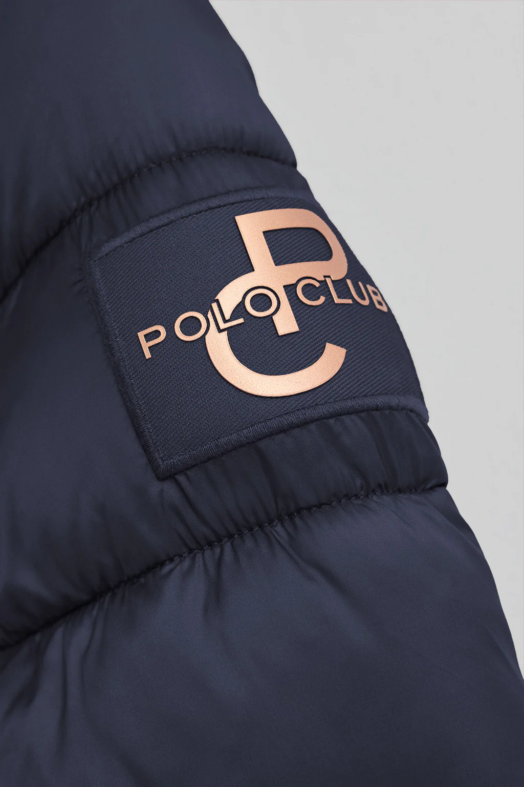 Abrigo Ingrid azul marino con logo Polo Club - Image 8