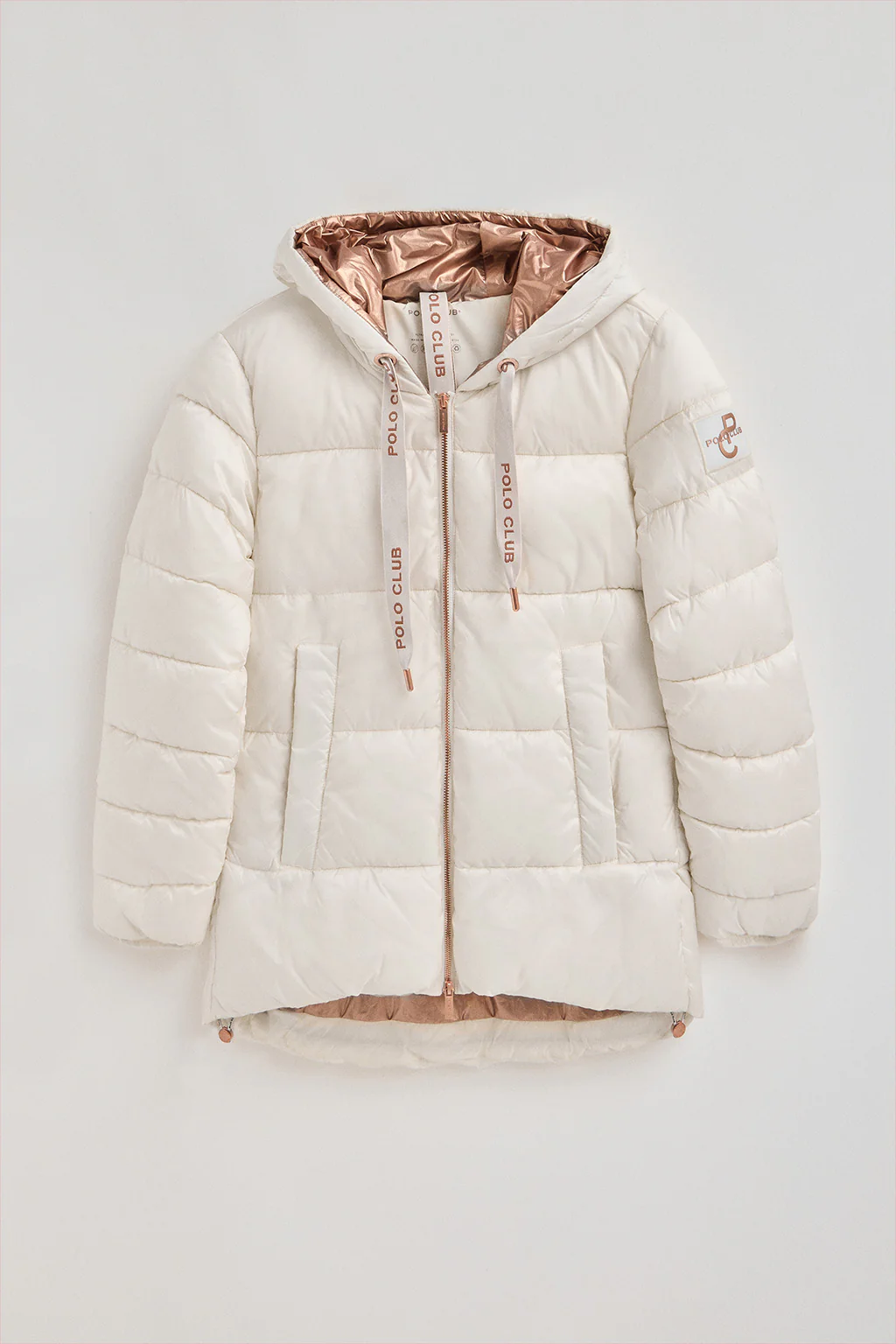 Chaqueta Ingrid color crudo con logo Polo Club - Image 7