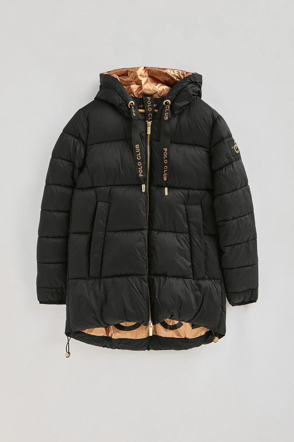 Chaqueta Ingrid negra con logo Polo Club - Image 11