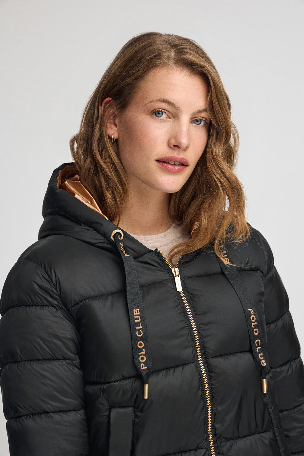 Chaqueta Ingrid negra con logo Polo Club - Image 2
