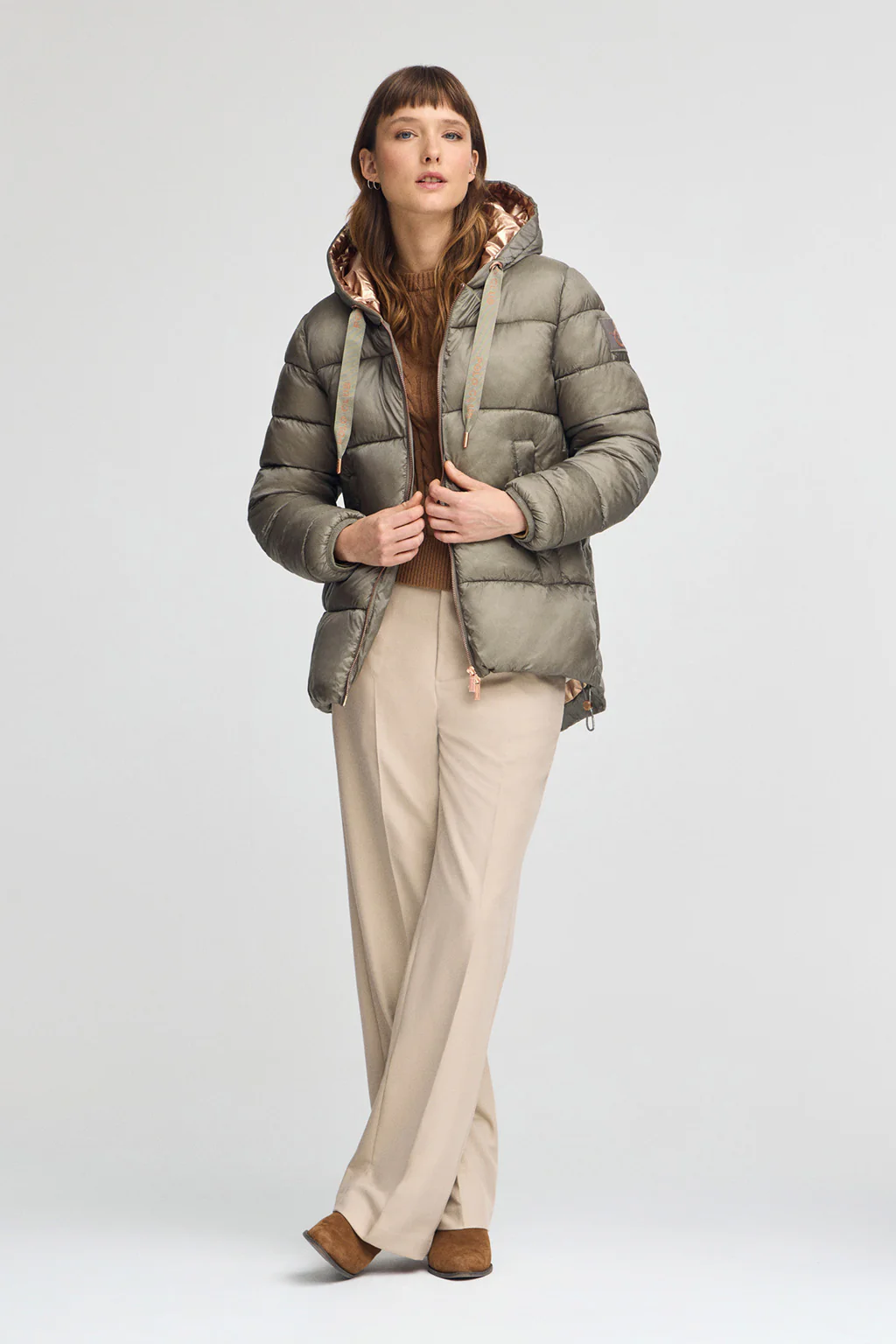 Chaqueta Ingrid verde militar con logo Polo Club - Image 5