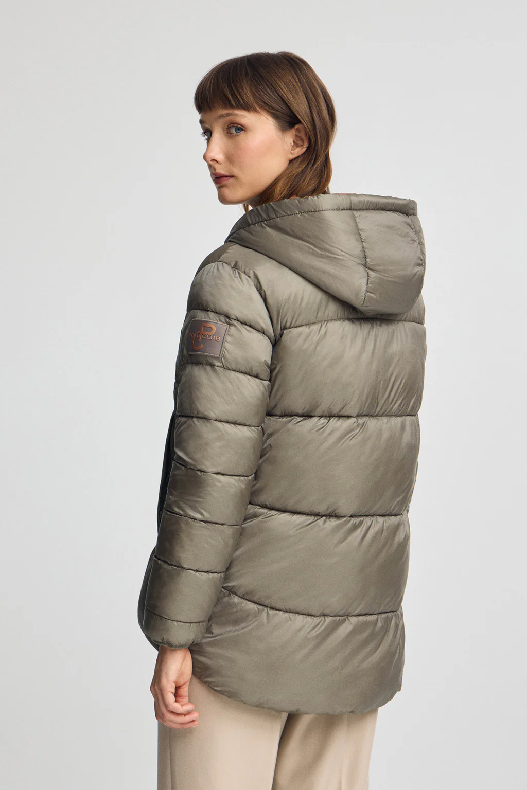 Chaqueta Ingrid verde militar con logo Polo Club - Image 6