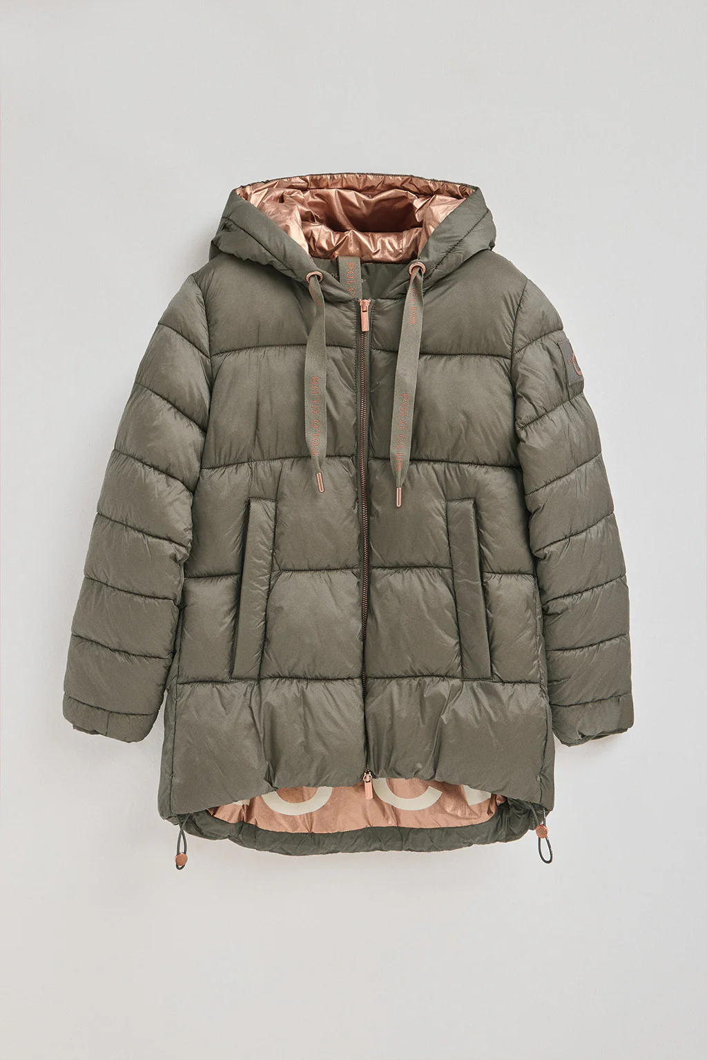 Chaqueta Ingrid verde militar con logo Polo Club - Image 7