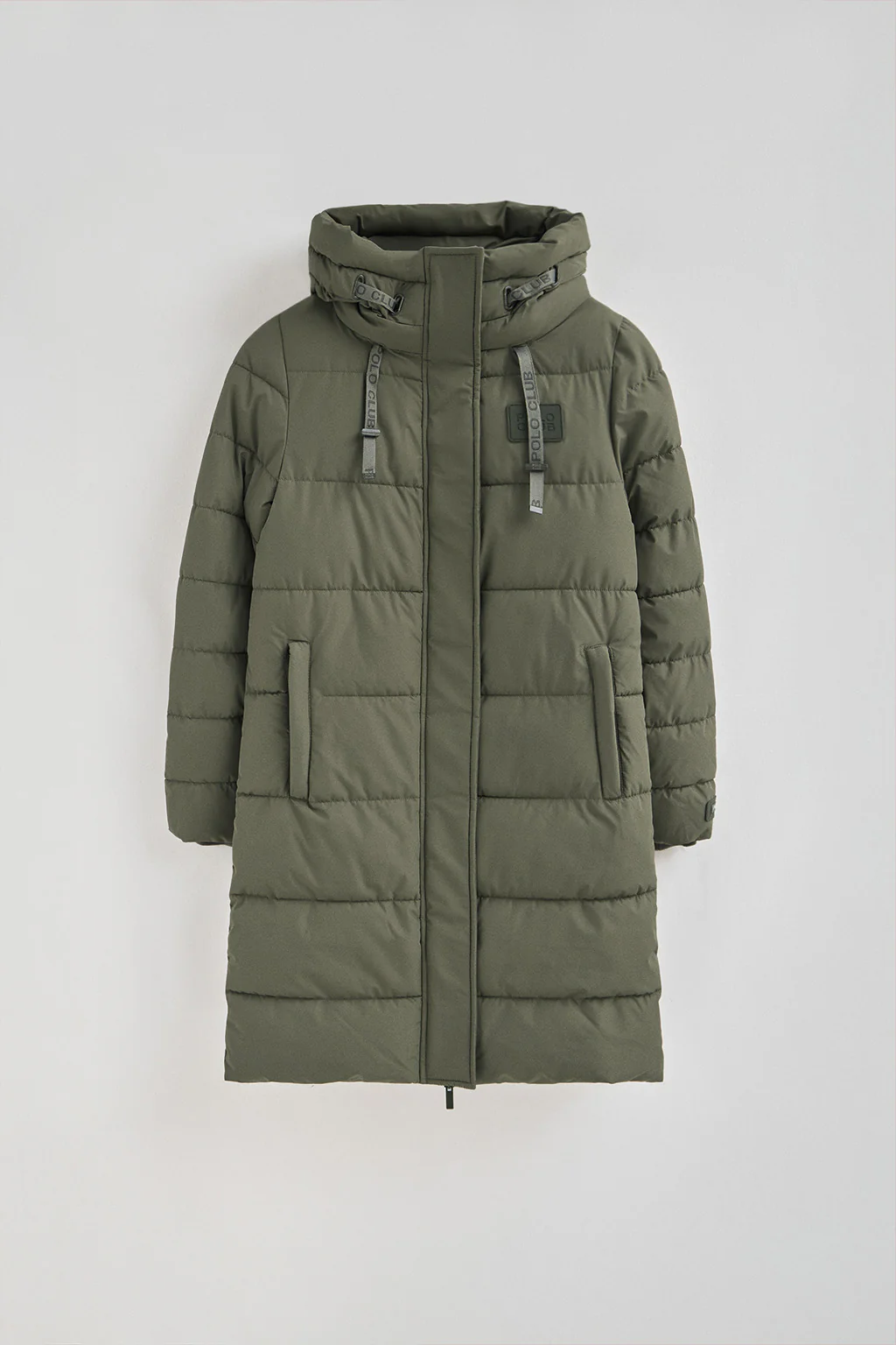 Abrigo Iris verde militar con logo Polo Club - Image 11