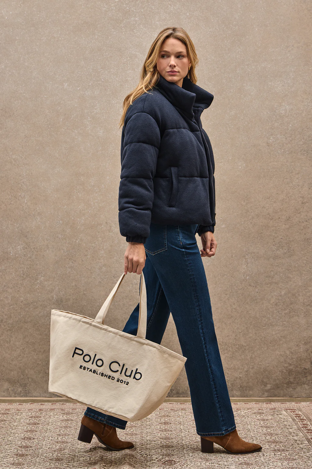 Chaqueta Lizzie azul marino con logo Polo Club - Image 2