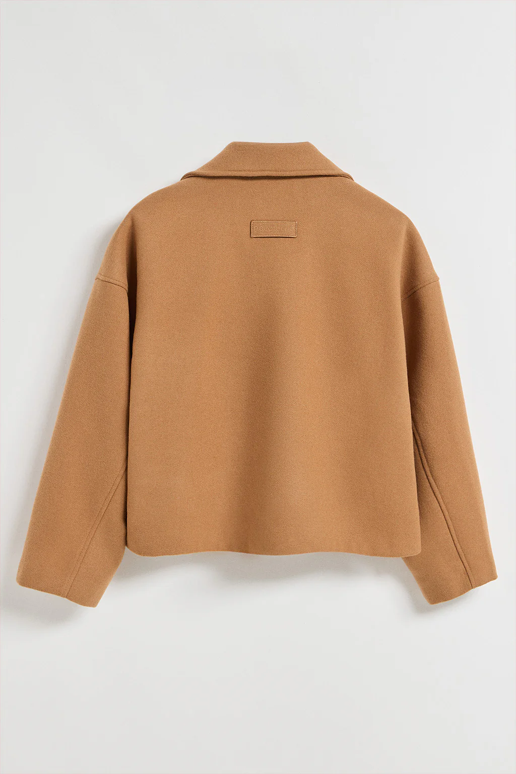Abrigo corto Lona color camel cruzado abotonado y detalles Polo Club - Image 12