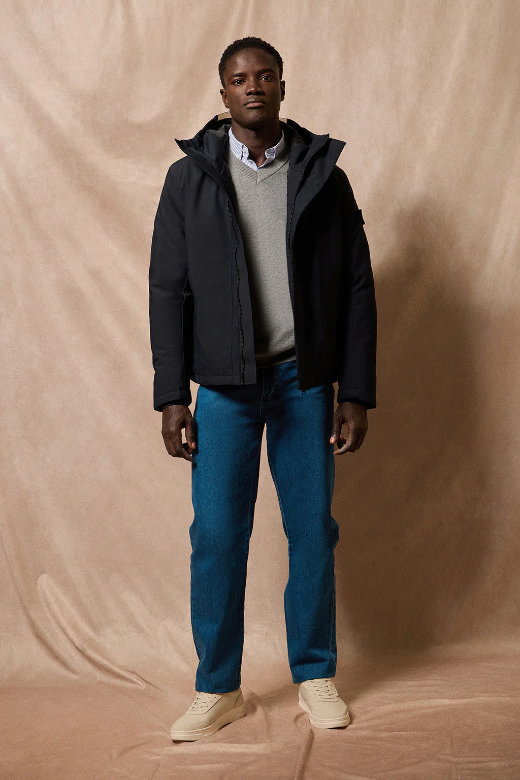 Chaqueta Mackey Jacket azul marino de capucha fija y detalles Polo Club - Image 6