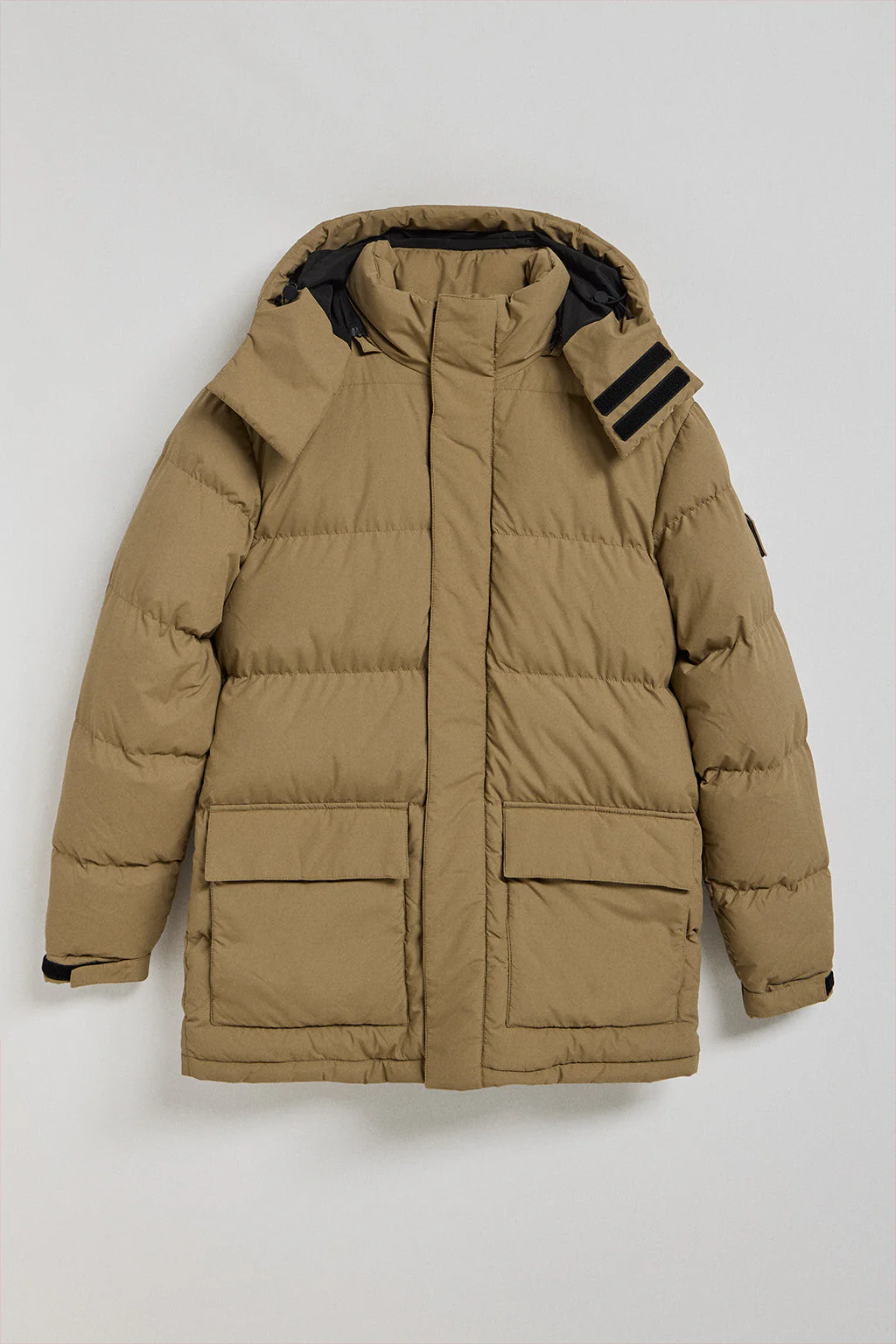 Chaqueta beige oscuro Midtown de capucha desmontable y detalles Polo Club - Image 9