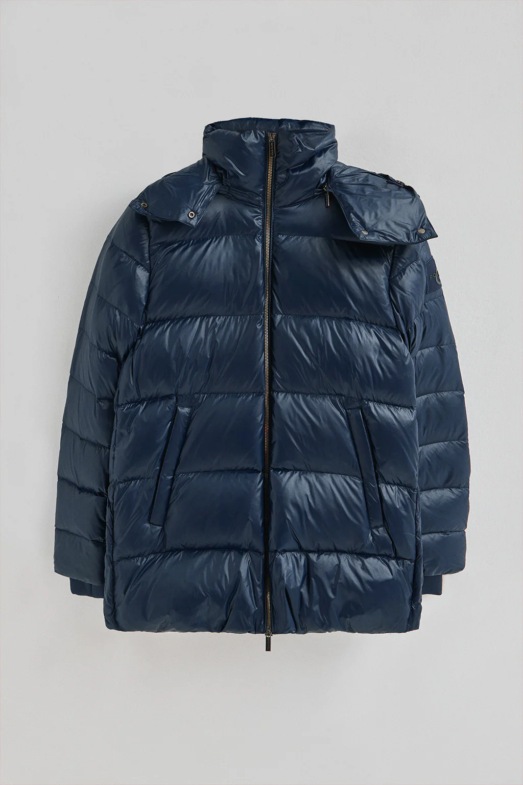 Chaqueta de plumas Ofelia azul marino con logo Polo Club - Image 11