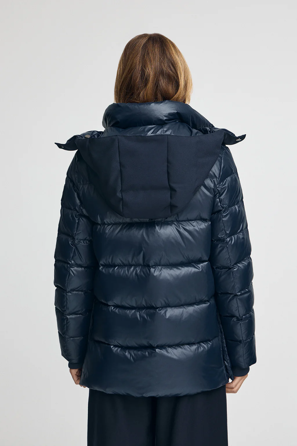 Chaqueta de plumas Ofelia azul marino con logo Polo Club - Image 6