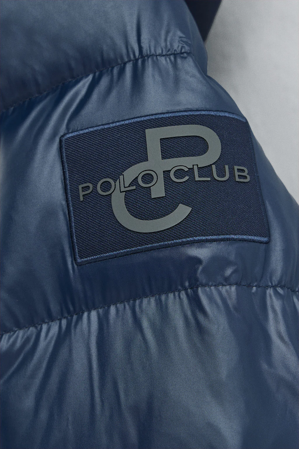 Chaqueta de plumas Ofelia azul marino con logo Polo Club - Image 9