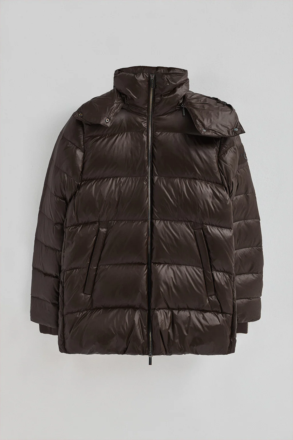 Chaqueta de plumas Ofelia marrón con logo Polo Club - Image 7