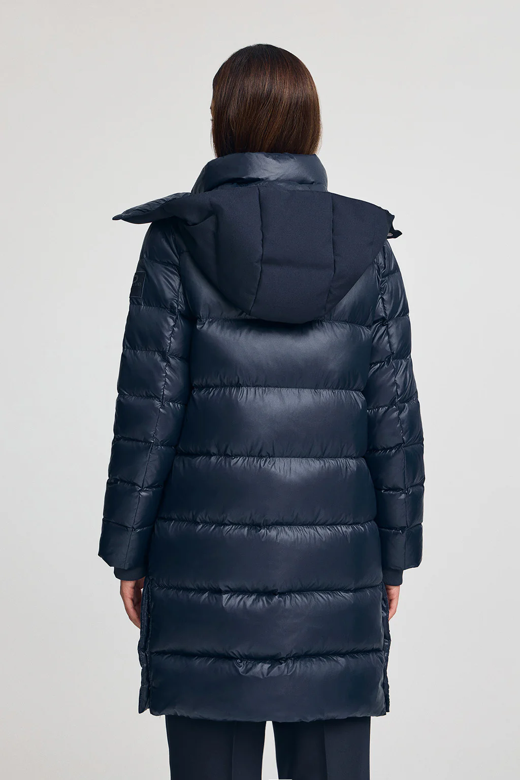Chaqueta de plumas Olena azul marino con logo Polo Club - Image 6
