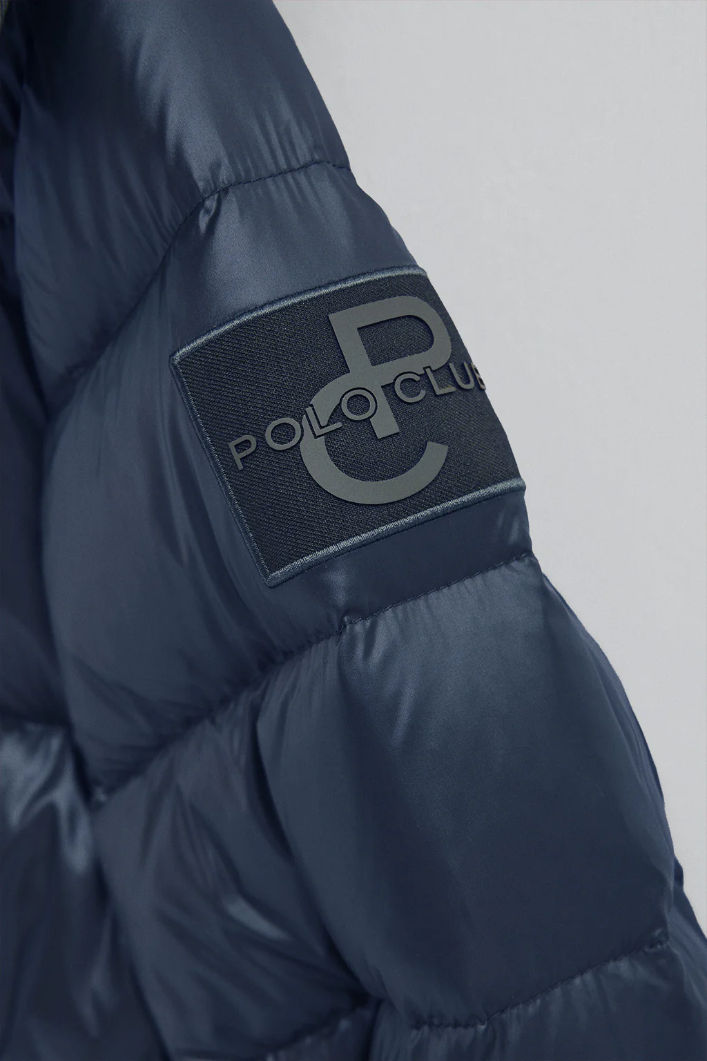 Chaqueta de plumas Olena azul marino con logo Polo Club - Image 8