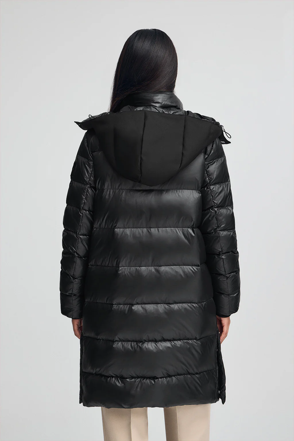 Chaqueta de plumas Olena negra con logo Polo Club - Image 6