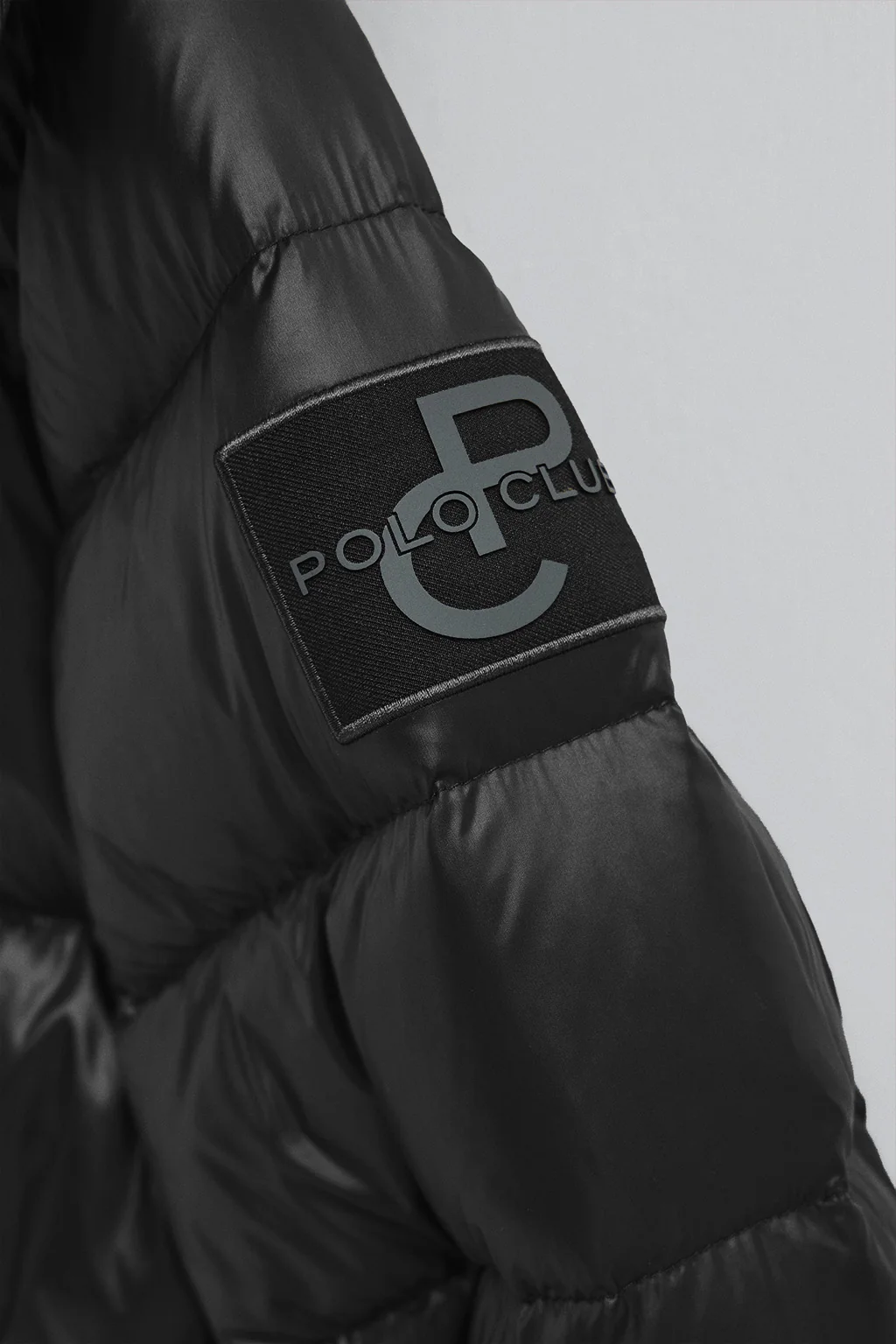 Chaqueta de plumas Olena negra con logo Polo Club - Image 8