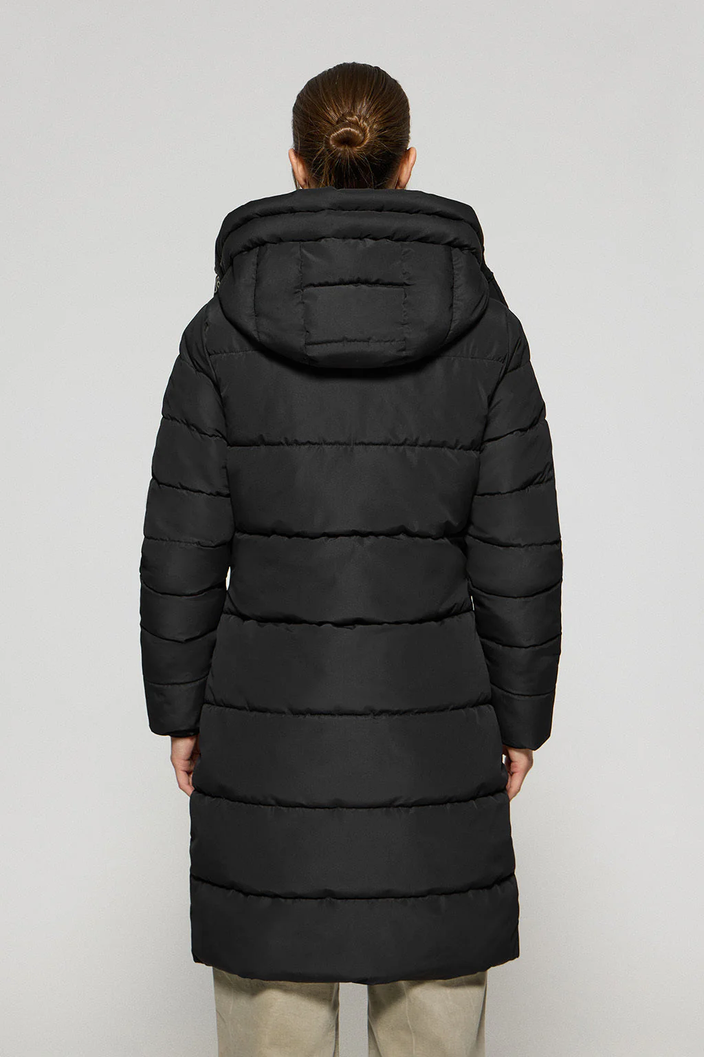 Abrigo Polar negro con capucha fija y detalles Polo Club - Image 7