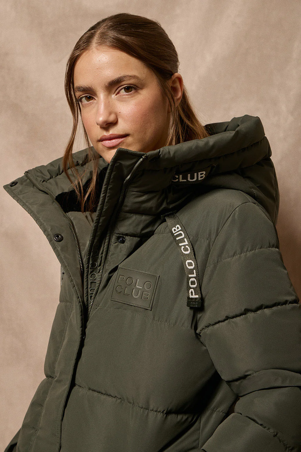 Abrigo Polar verde con capucha fija y detalles Polo Club - Image 4