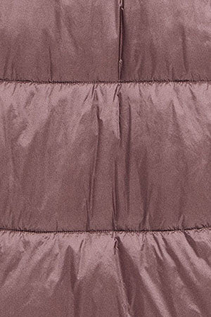 Chaqueta rosa taupe larga y acolchada Rose de capucha fija y detalles Polo Club - Image 7