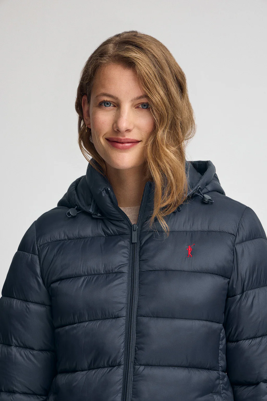 Chaqueta Salima Embroidery azul marino con logo Rigby Go - Image 2