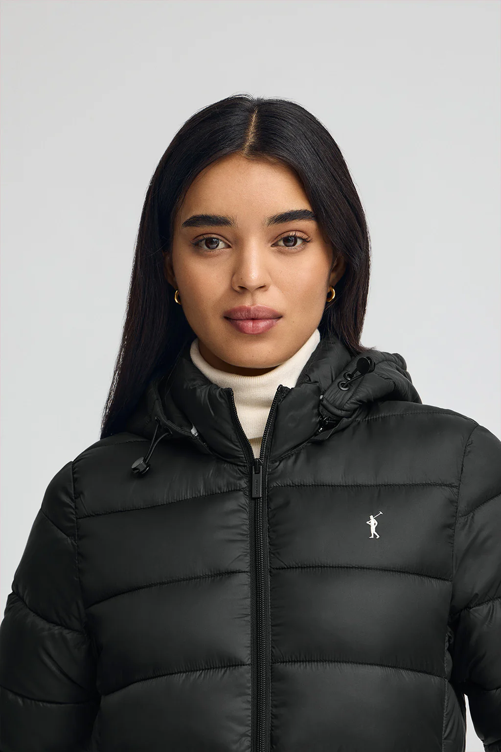 Chaqueta Salima Embroidery negra con logo Rigby Go - Image 2