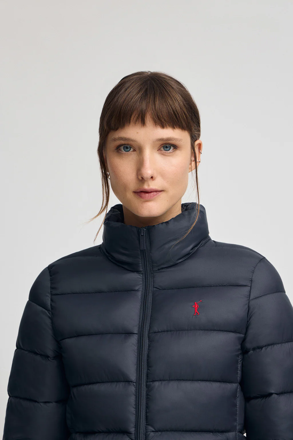 Chaqueta Salma Embroidery azul marino con logo Rigby Go - Image 2